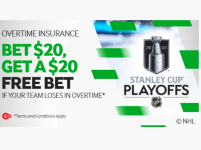 Main image of the thread: Bet$20 and Get a $20 Free Bet if Your Team Loses in OT (New + Existing Customers)