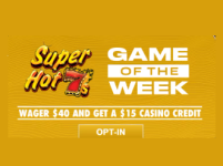 Main image of the thread: Wager $40 on Super Hot’7S Game And Get a $15 Casino Credit (New + Existing Customers)