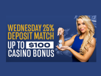 Main image of the thread: Make a Deposit and Get a 25% Match Up to $100 Casino Bonus (New + Existing Customers)
