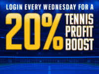 Main image of the thread: Login for a 20% Profit Boost on Any Tennis Wager (New + Existing Customers)