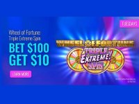 Main image of the thread: Get a $10 Bonus When You Bet $100+ on Wheel of Fortune Triple Extreme Spin Every Tuesday in September (New + Existing Customers)