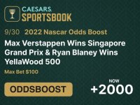 Main image of the thread: 2022 Nascar Odds Boost (New + Existing Customers)