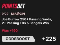 Main image of the thread: Dolphins vs Bengals Odds Boost (New + Existing Customers)
