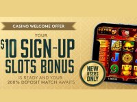 Main image of the thread: Get a $10 Slots Bonus and a 200% Bonus Match on Your First Deposit up to $100 (New Customers)