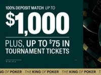 Main image of the thread: Sign Up and You’ll Receive a 100% Deposit Match Up to $1K on Your First Deposit + $75 in Tournament Tickets (New Customers)