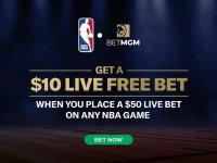 Main image of the thread: BetMGM - $10 Free Bet When You Place a $50 Bet on NBA (New + Existing Customers)